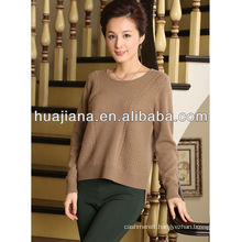 fashion crewneck women's blended pashmina sweater